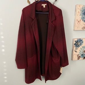 NWT Dana Buchman Cardigan Blazer 3X